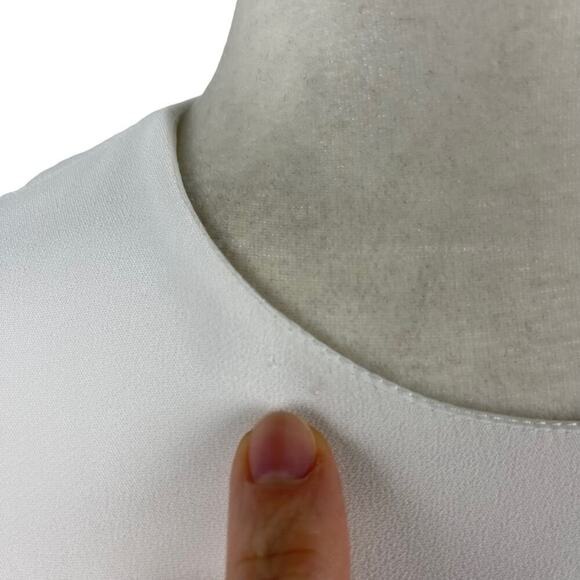 A.L.C. Women's Size 0 Anderson Crepe Mini Dress Buckle Waist Detail Coastal - Picture 12 of 14